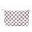 Narwey Small Checkered Makeup Bag for Purse Small Cosmetic Bag Women Travel Makeup Pouch Zipper Pouch (Dusty Rose Checkerboard)