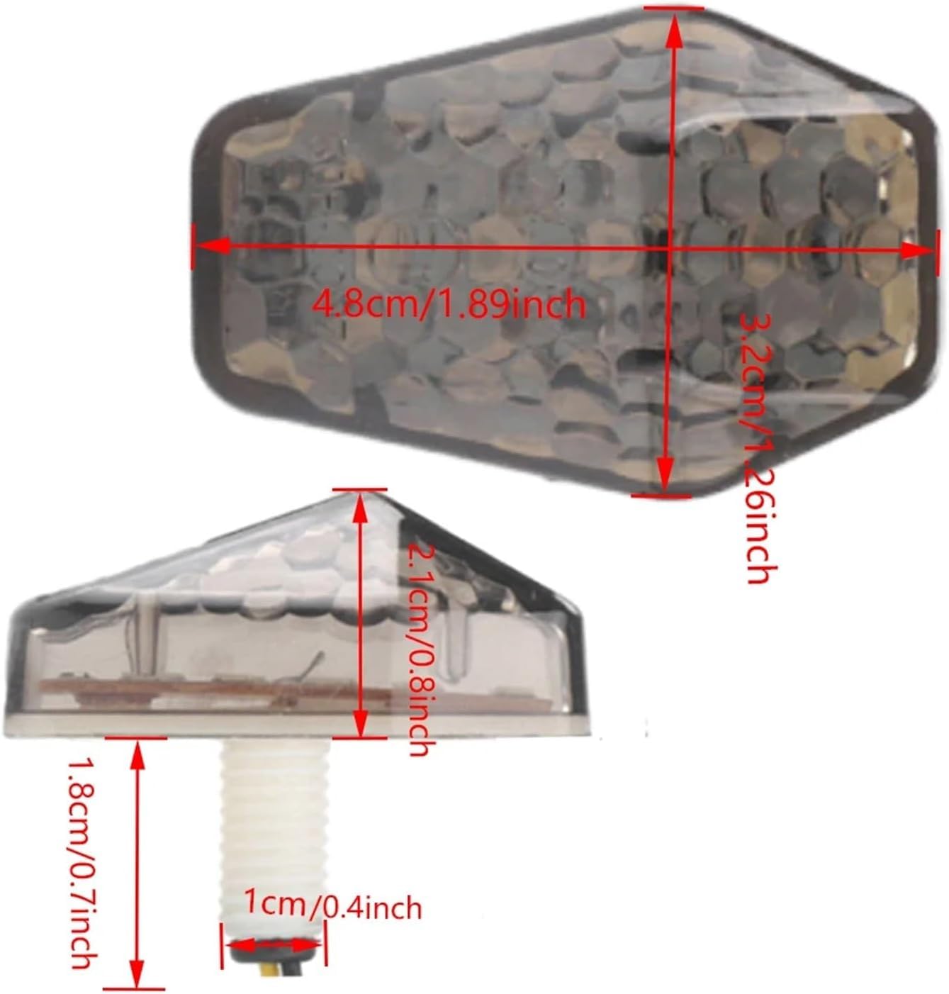 Generic Mini uniwersalne wskaźniki Dla Suzuki GSXR 600 2001-2005 2 szt. kierunkowskazów motocyklowych LED