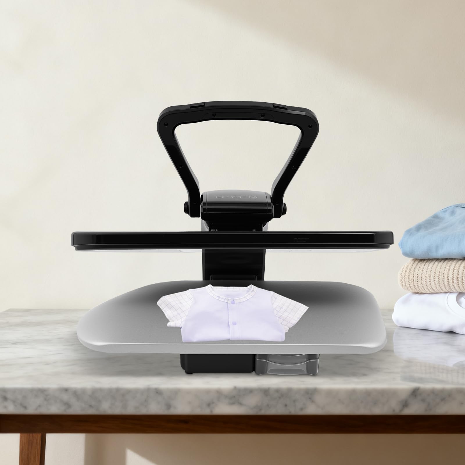 Presse à repasser à vapeur, presse à vapeur avec 5 réglages de tissu, 2200 W