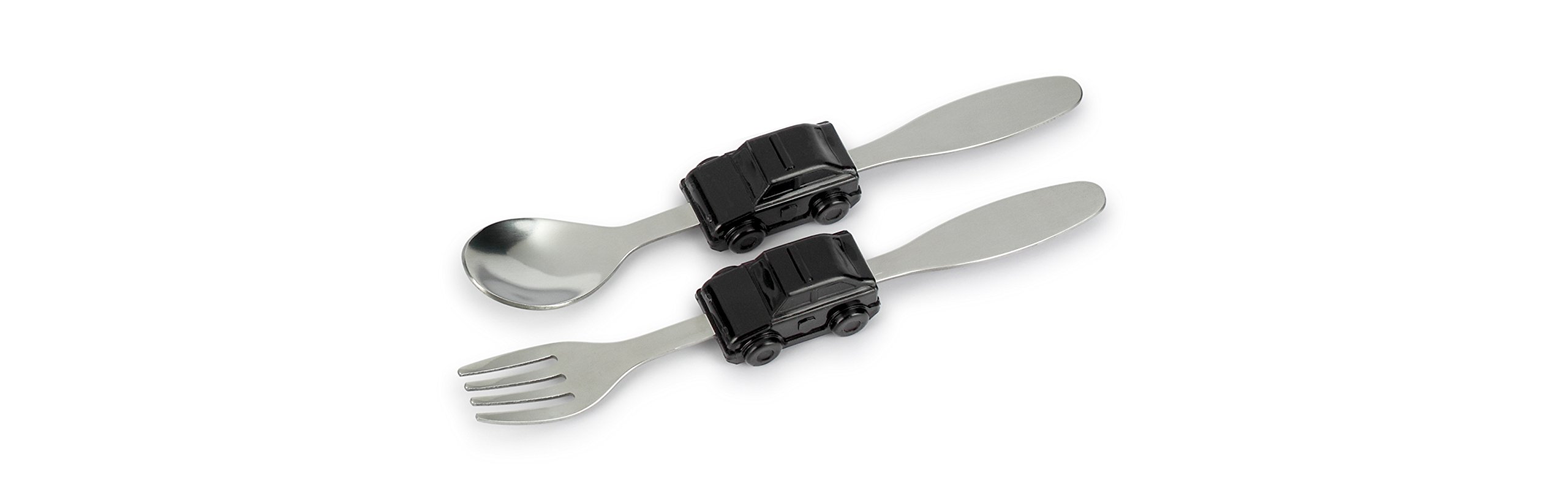 KidsFunwares Me Time Meal Set (Police Car) – 3-Piece Set for Kids and Toddlers – Plate, Fork and Spoon that Children Love - Sparks your Child's Imagination & Teaches Portion Control - Dishwasher Safe