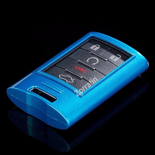 Miniatura 10 de Funda para llave clásica, elegante, color metálico perlado para Cadillac ATS CTS DTS XTS Escalade o Chevrolet Corvette C7 (Un juego incluye 1