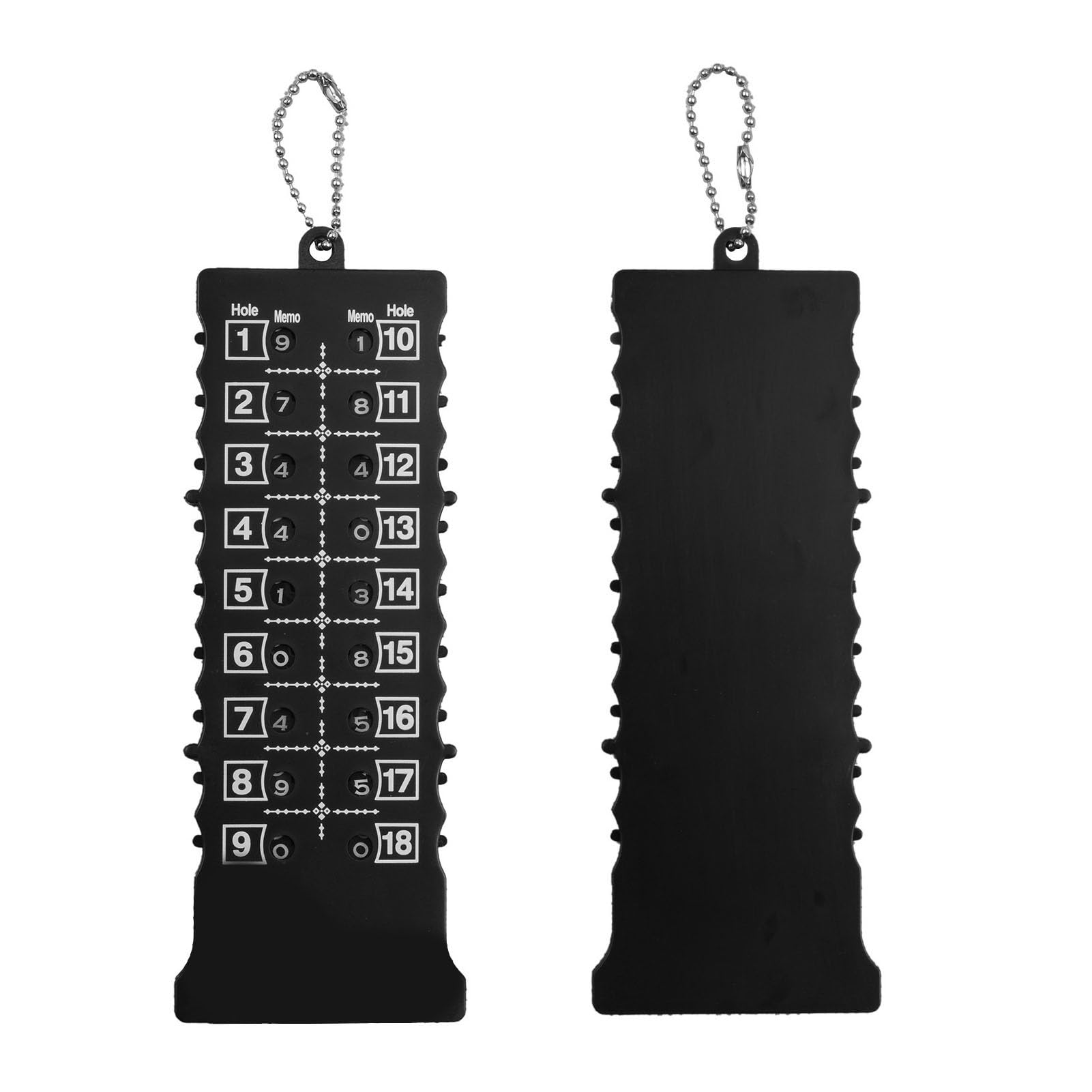 SUNGOOYUE Golf Score Counter, Scoreboards & Timers Mechanical Scoring Device Golf Scorekeeper With Keychain For Course Tracking Score Counter, Abs 18 Hole Stroke (Black)