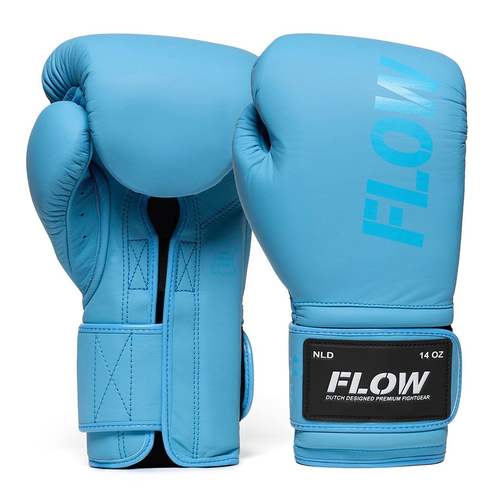 Flow Challenge Tight-Fit Boxhandschuhe aus echtem Leder – Enge Passform für präzise Kontrolle – Sparring, Training, Sandsack – Muay Thai, Kickboxen & MMA – Damen & Herren