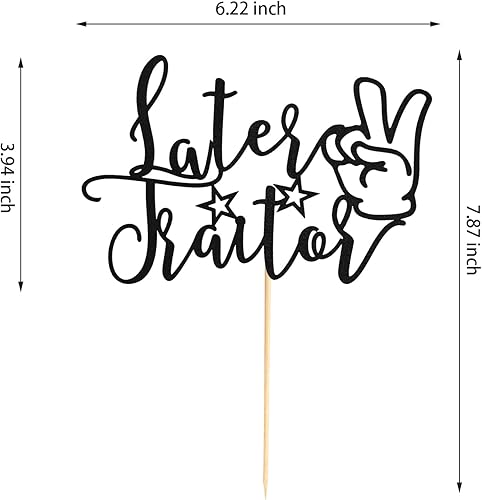Miniatura 2 de Later Traitor - Decoración para tartas, trasladarse, cambiar de trabajo, jubilación, oficina de último día, decoración de fiesta de despedida,