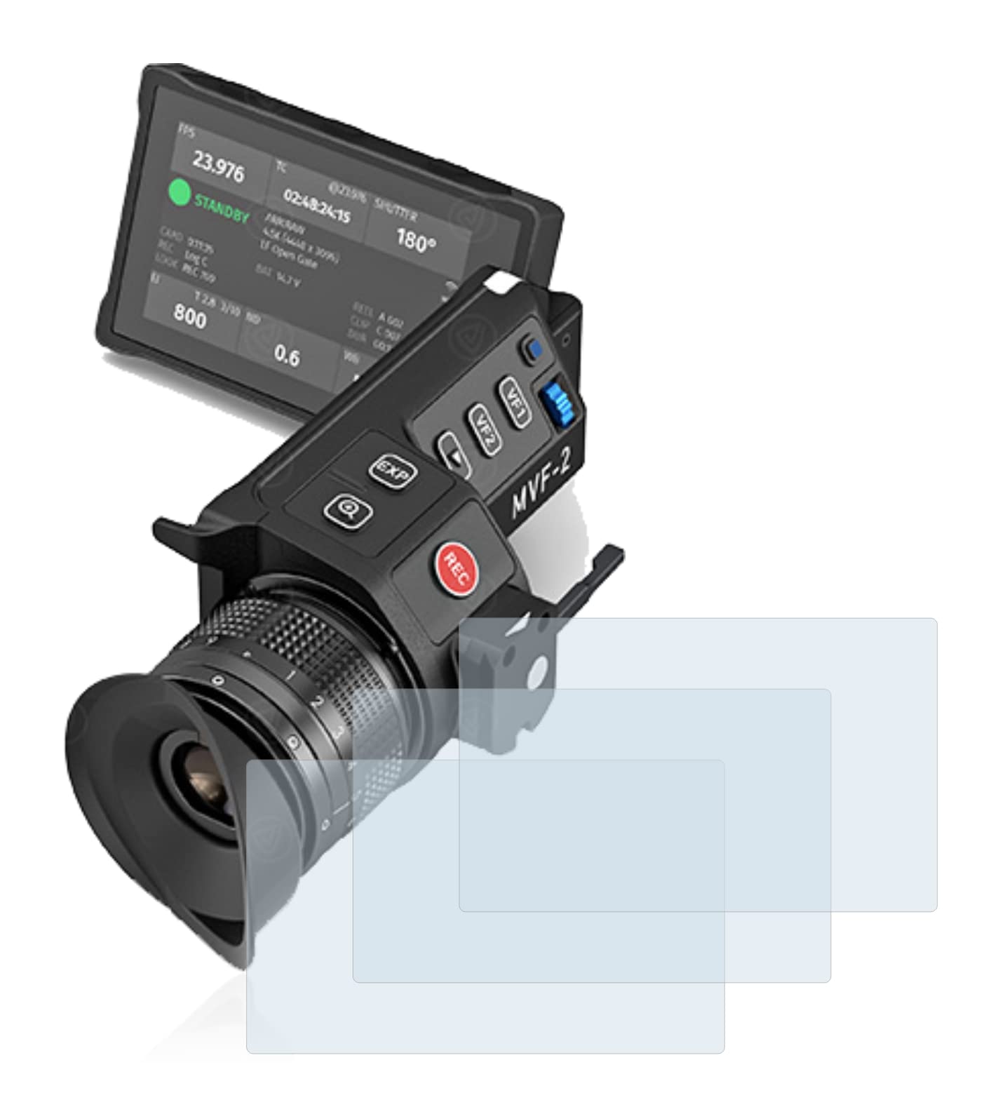 brotect Anti-Glare Glass Screen Protector Matte compatible with Arri MVF-2 (3 Pack) - Anti-Scratch 9H Protection Film