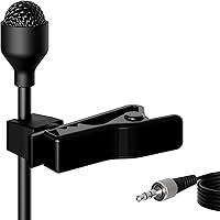 Vista 1 de JK MIC-J 044 micrófono lavalier de solapa profesional con condensador omnidireccional para transmisor inalámbrico Sennheiser