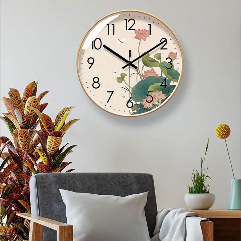 Orologio da parete Orologio da parete in stile cinese Orologio da soggiorno Orologio da parete Orologio creativo Hotel Homestay Orologio al quarzo silenzioso Reloj De Pared(A)