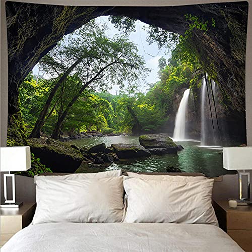 Wandteppich Wald Wandteppich Strandtuch Hängendes Tuch Calico Hintergrund Tuch Schlafzimmer Vorhang Zimmerdekoration Tapisserie-C_230×180cm Cover