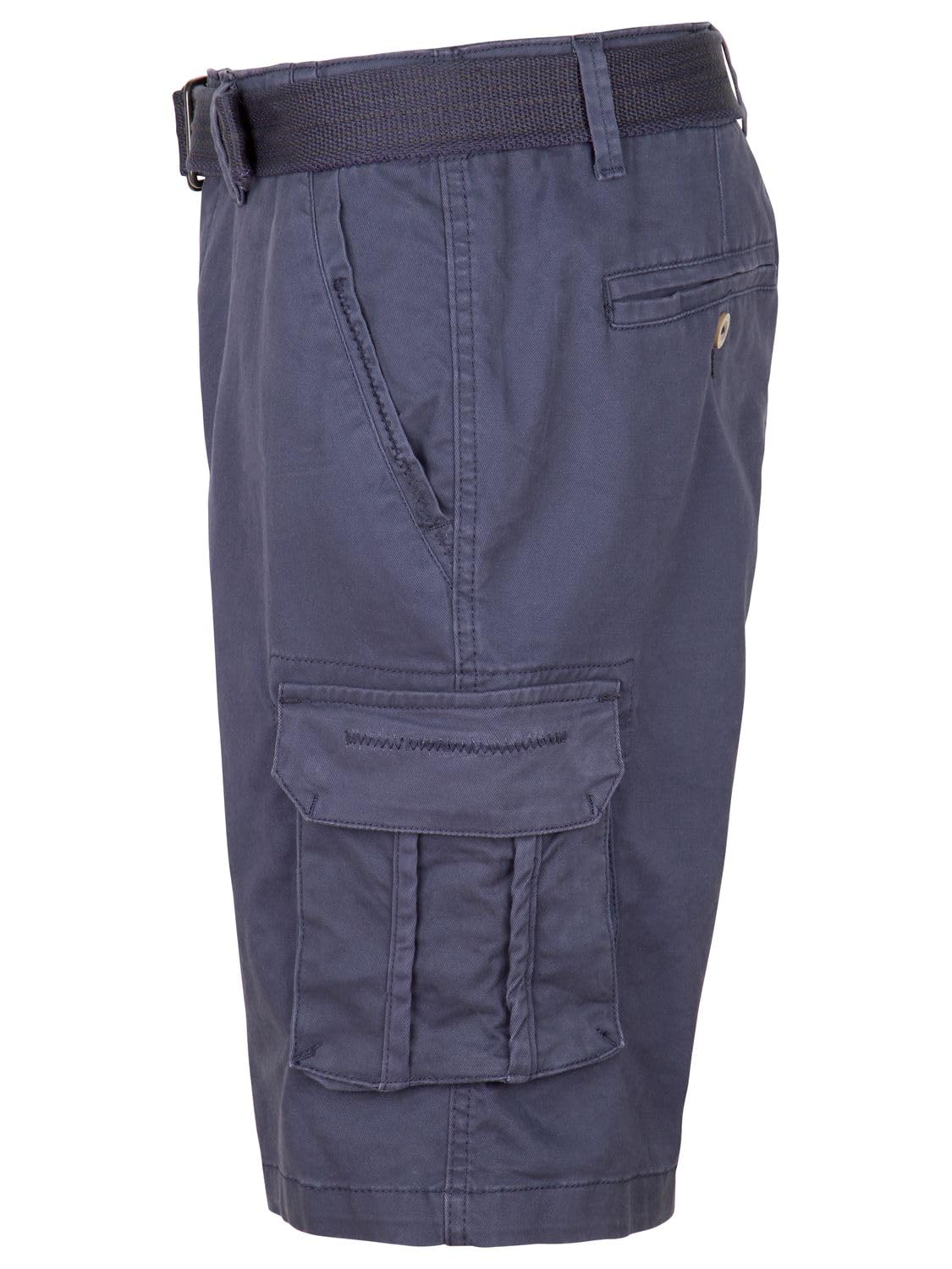 riverso RIVJoko, pantaloncini cargo da uomo con cintura, vestibilità normale, pantaloni corti, bermuda, pantaloncini cargo estivi, elasticizzati, navy, beige, verde, grigio, S, M, L, XL, XXL, 3XL,