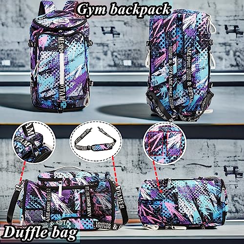 Gym Duffle Bag Backpack