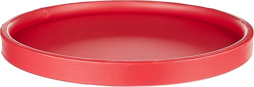 Kraftware Bartenders Choice - Bandeja redonda para servir, color rojo, 14 pulgadas