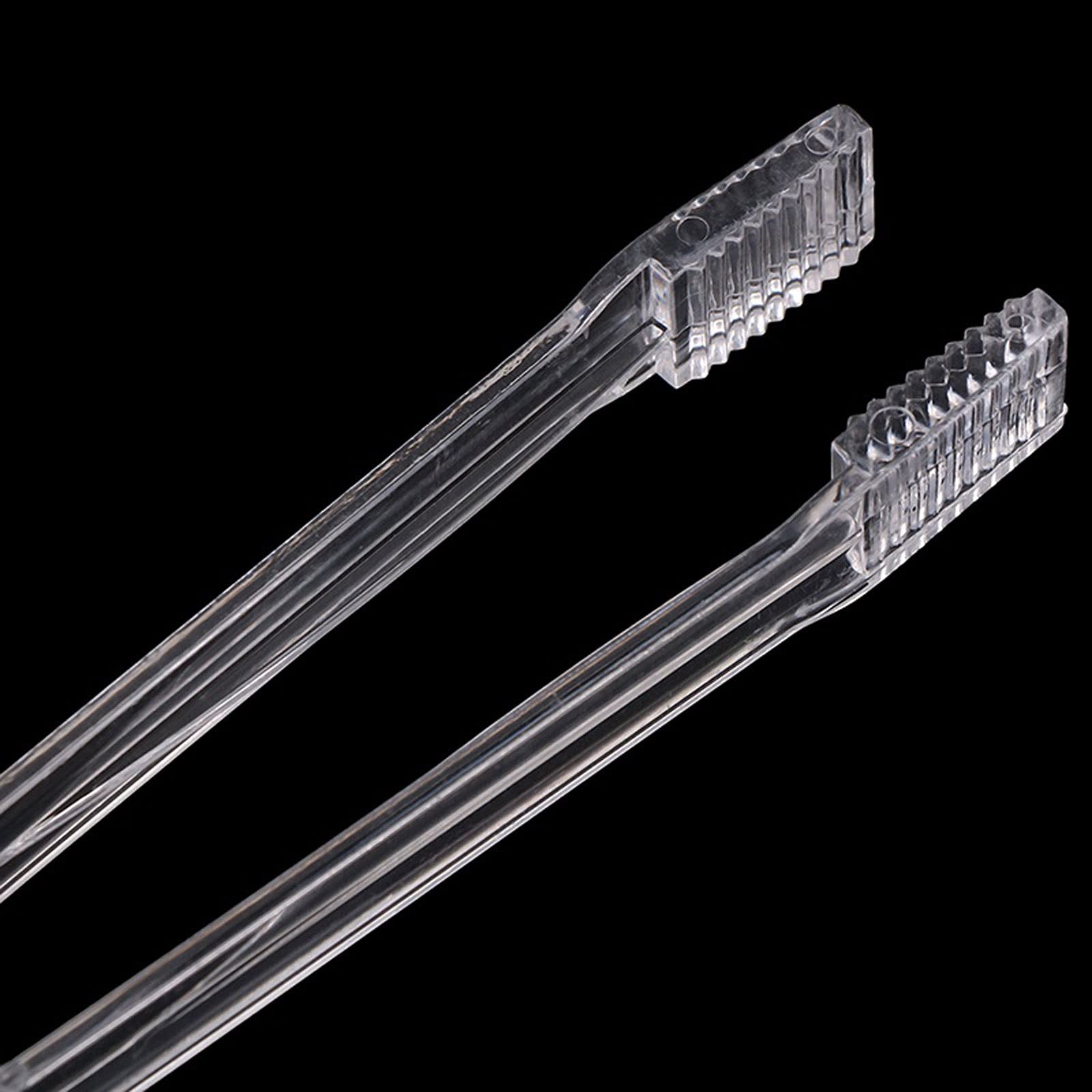 Pinzas de Cocina, 1 Pieza, Pinzas de Hielo Transparentes de plástico, 16cm, Comida, Ensalada, Buffet, Pan Dulce, Clip para Pastel, Boda, Bar, Recuerdo de Fiesta (1 ud.)