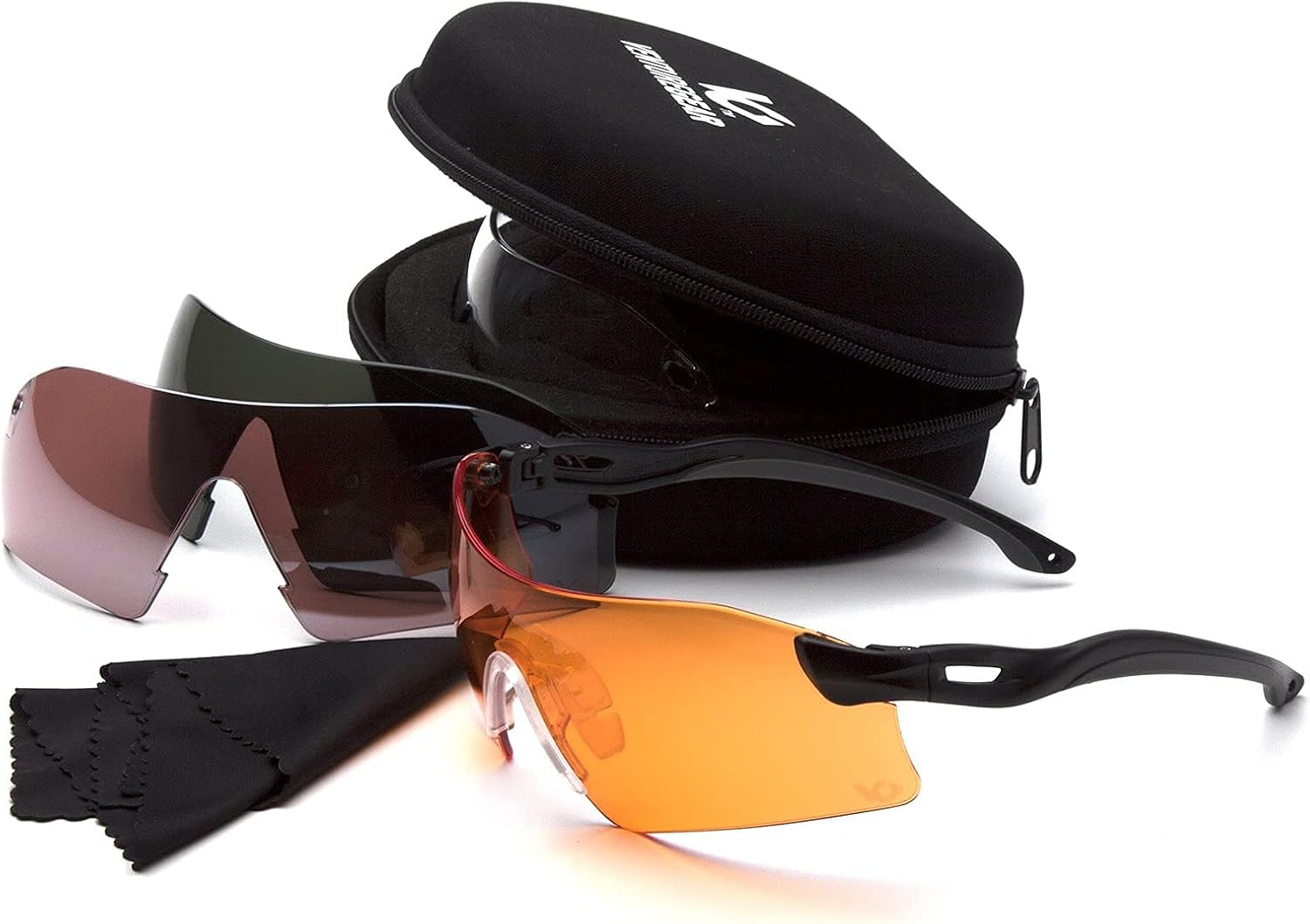 Venture Gear Drop Zone Ballistic Safety Glasses Kit with 4 Interchangeable Lenses - Perfect for Cycling, Shooting, Fishing, Gardening, DIY, Construction - Image 4