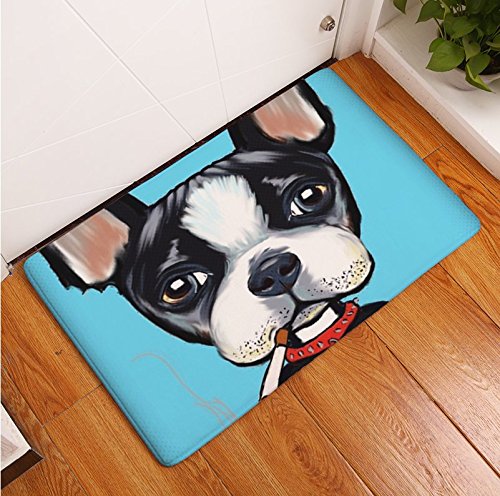 Modern Style Lovely Painting Dog Carpets, Anti-slip Floor Mat, Outdoor Animal Rugs