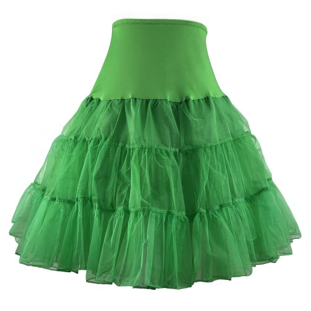 RULTA Women's 50s Vintage Petticoat 26" Crinoline Rockabilly Tutu Skirt Slip S-L…