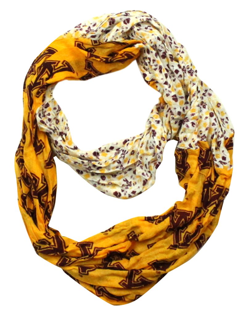 NCAA Minnesota Golden Gophers Floral Infinity Scarf