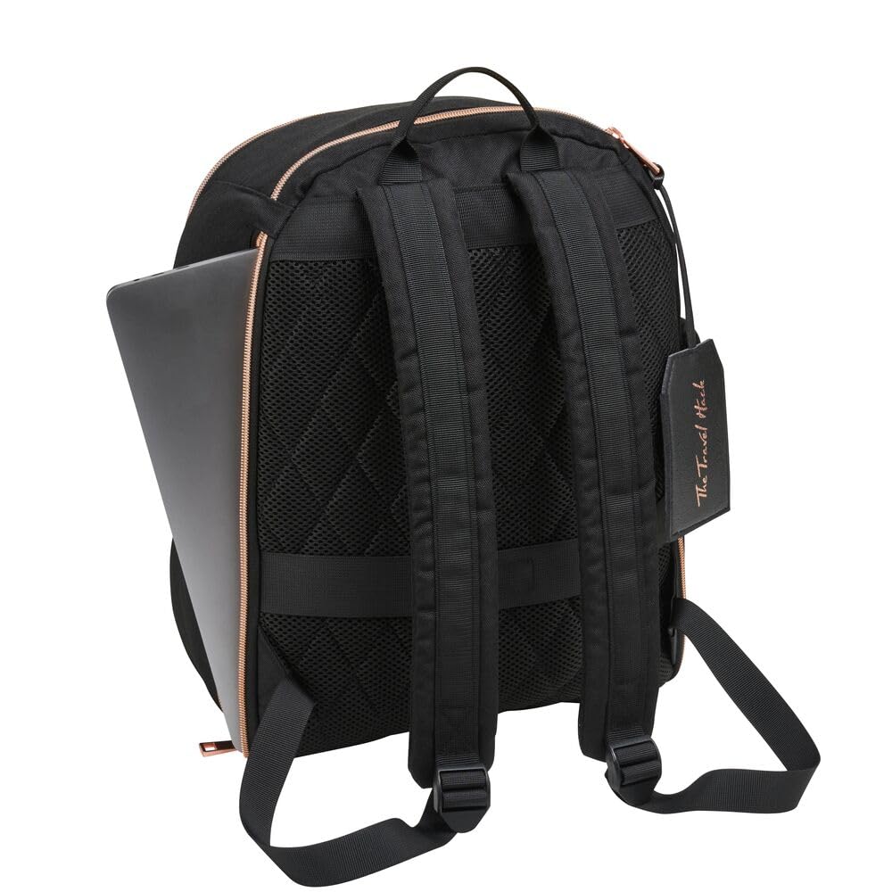 Cabin Max Travel Hack - Zaino 40x30x20 cm per Ryanair, Vueling, Wizzair, Bagaglio a mano 40x30x20 cm adatto per Eurowings 40x30x25 cm e Easyjet sotto sedile 45x36x20 (24 L)