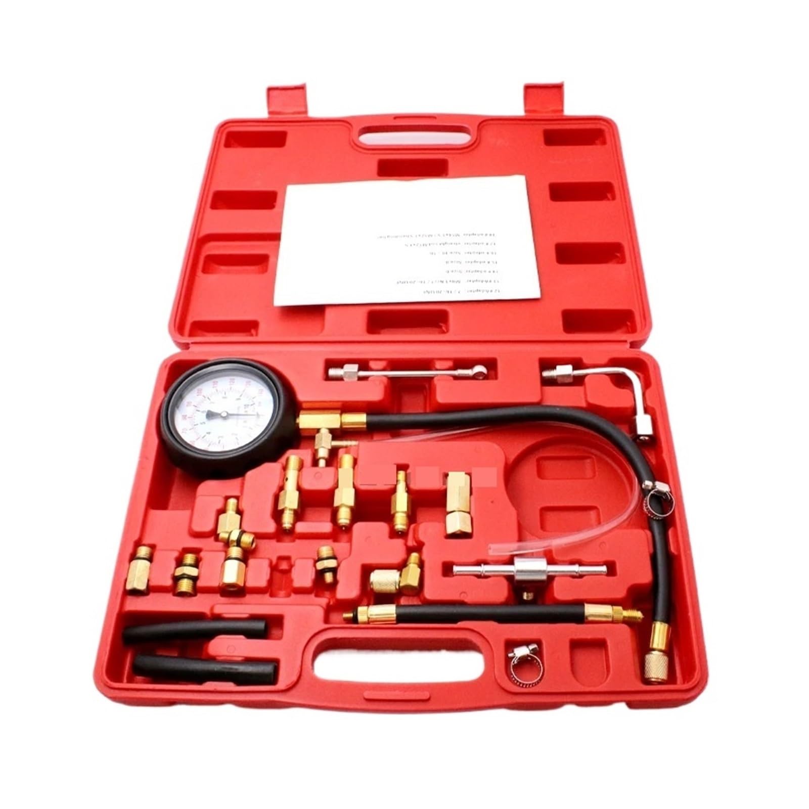 Probador De Inyector Bomba Inyección Combustible 0-140 PSI, Medidor Presión, Herramientas Detección Gasolina Suficientemente Preciso