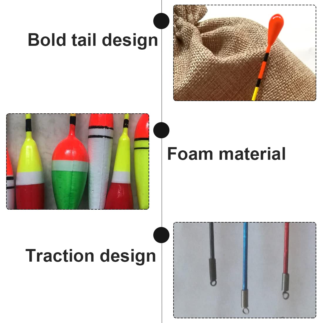 4 Pièces Flotteur PêChe, Bouchon Peche De Nuit, Flotteurs De PêChe