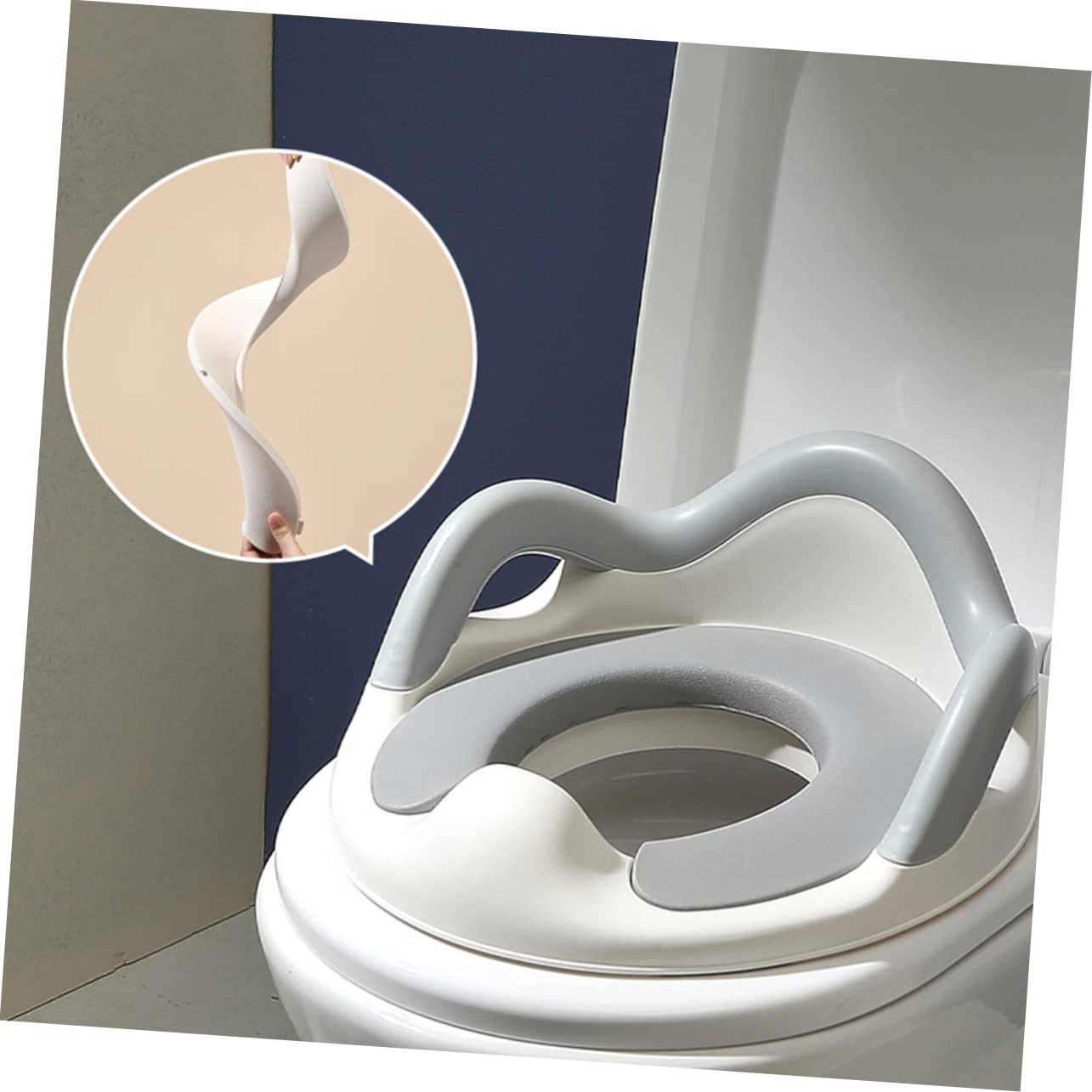 1pieza Asiento De Inodoro Infantil Diseño Antideslizante Entrenador De Toilet Para Niño Niña Compatible La Mayoría Inodoros Fácil De Limpiar y Usar