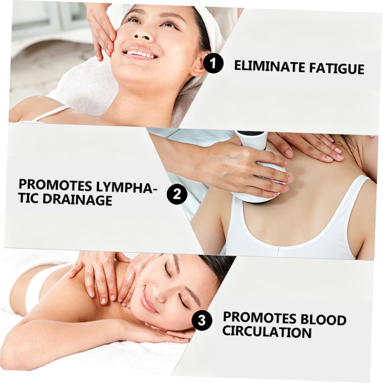 NOLITOY Cepillo Exfoliante Eléctrico Recargable Función Multiusos para Promover la Recuperación Física, Instrumento de Raspado Corporal Portátil de Material Abs