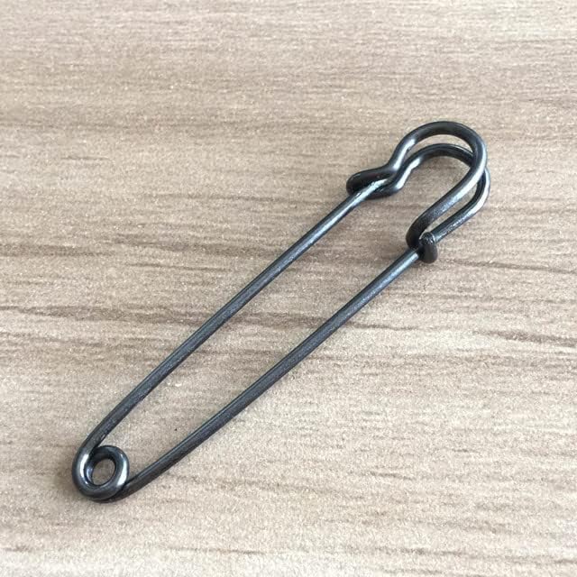 Large Safety pins， 10Pcs 55mm Large Size Outdoor Tools Pins, Brooch Blank Pin Broochs Survival Accessories Travel Kit(Copper)