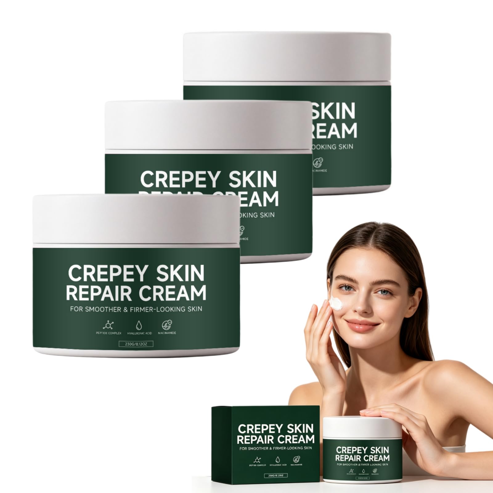 Creepy Skin Repair Cream Original für Empfindliche Haut | Hautbarriere Stärkung,Beruhigende Tages und Nachtcreme