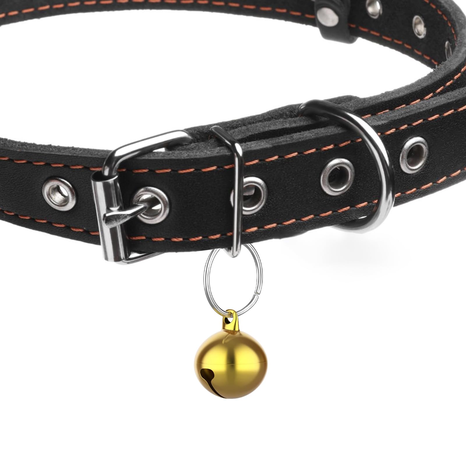 Lot de 24 cloches en métal pour chien et chat - Avec boucles - Pendentif puissant - Accessoire pour animaux de compagnie - Ne perdez pas vos breloques d'entraînement pour animaux de compagnie
