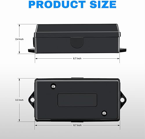 Miniatura 6 de Nilight - Cable conector reforzado de 7 vías para trailer con caja de derivación de 7 salidas de 8 pies de largo apto para remolques motorizados