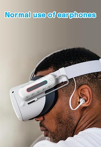 Miniatura 5 de Paquete de batería para Oculus Quest 2, accesorios para auriculares Oculus Quest 2, 5000mAh Extended Power Compatible con Meta Quest 2 Oculus