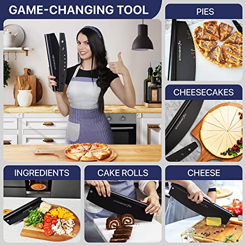 image for KitchenStar 16-Inch Pizza Cutter Rocker Blade - Sharp Stainless Steel 