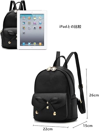 Women's Backpack, Fashionable, Adult Backpack, Cute Mini Backpack, Simple, Mini Bag, Fashion Black