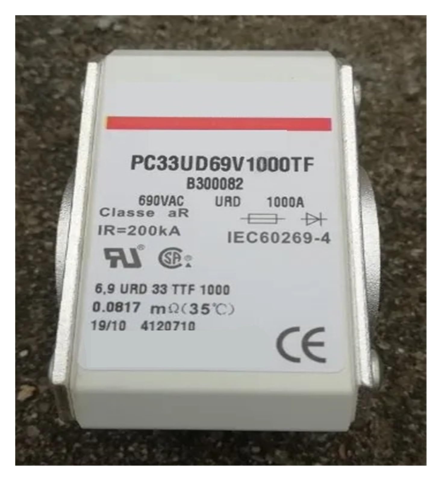 CHULKJFX Fuses PC33UD69V1000TF B300082 6 9URD33TTF1000 PC33UD69V900TF A300081 aR(PC33UD69V1000TF)