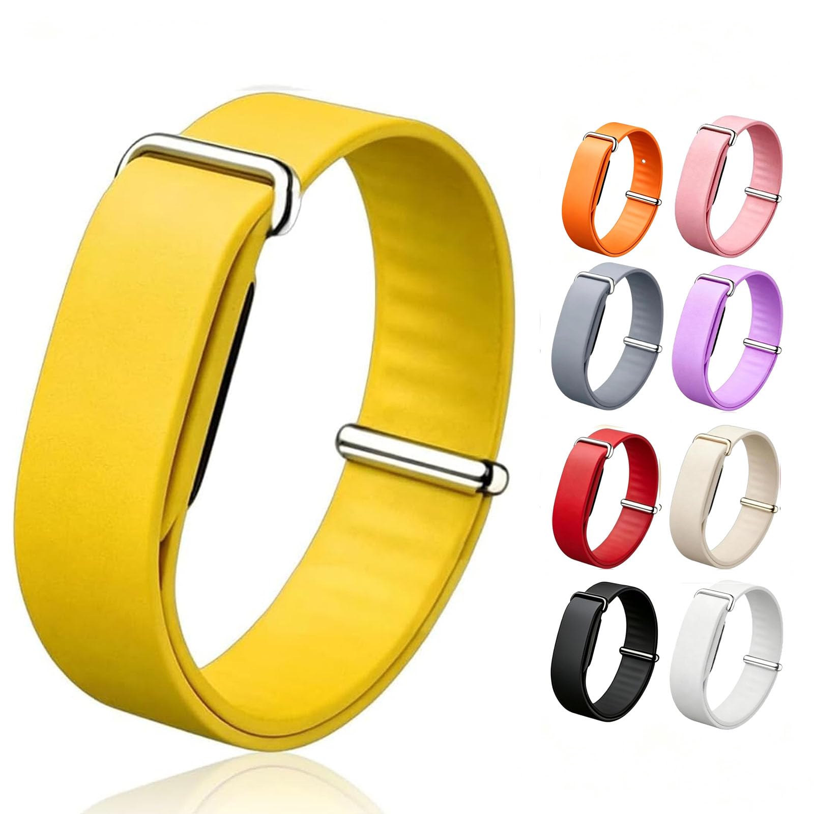 Silicone Band for Google Fitbit Air Strap, 2026 Replacement Active Strap, Breathable Sport Wristband, Sweatproof, Adjustable Soft Silicone, Google Fitbit Air Band Compatible, Premium Replacement Band