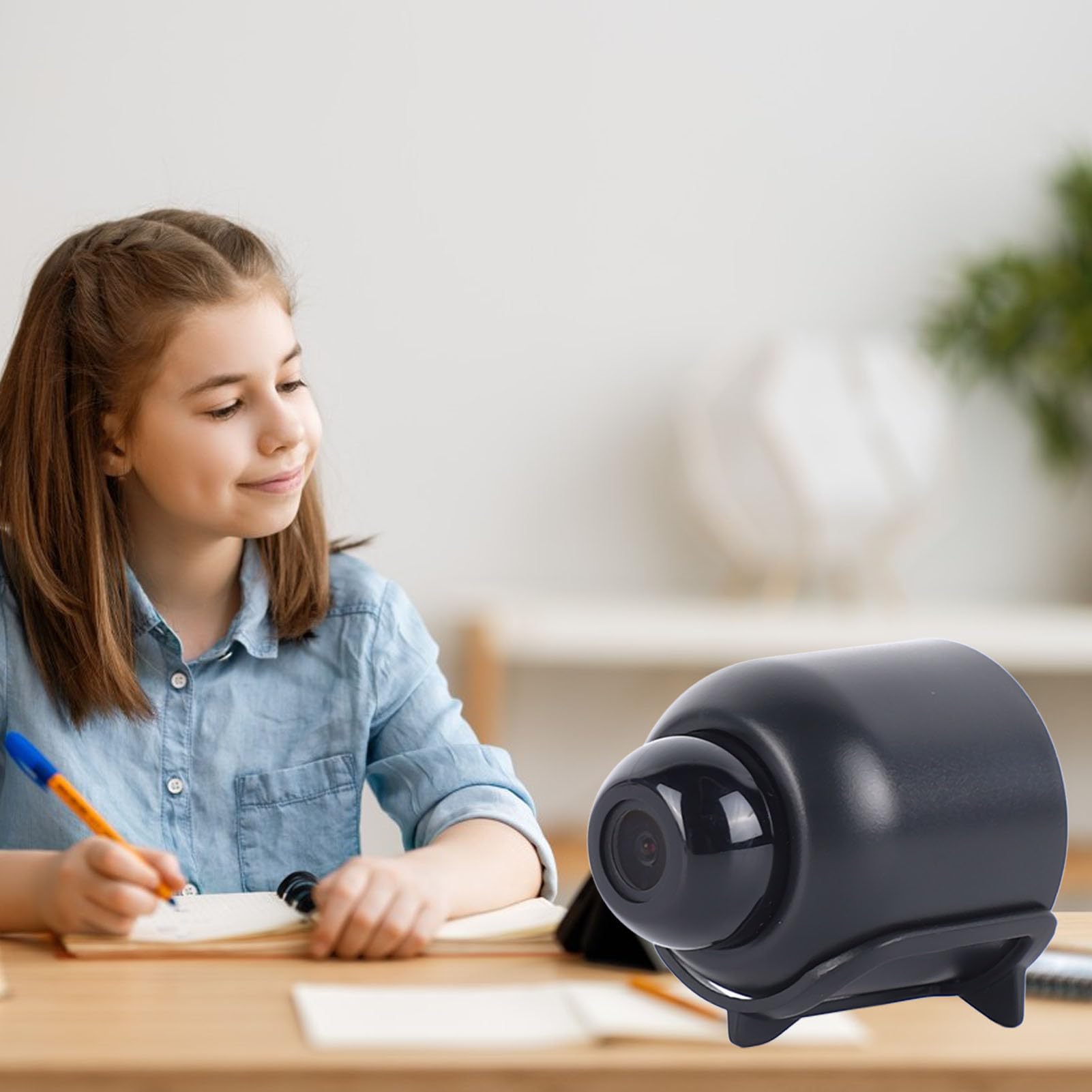 Mini Telecamera Wi-Fi per Visione Notturna Monitoraggio Remoto Telecamera di Sicurezza per Rilevamento Mobile per Interni Domestici