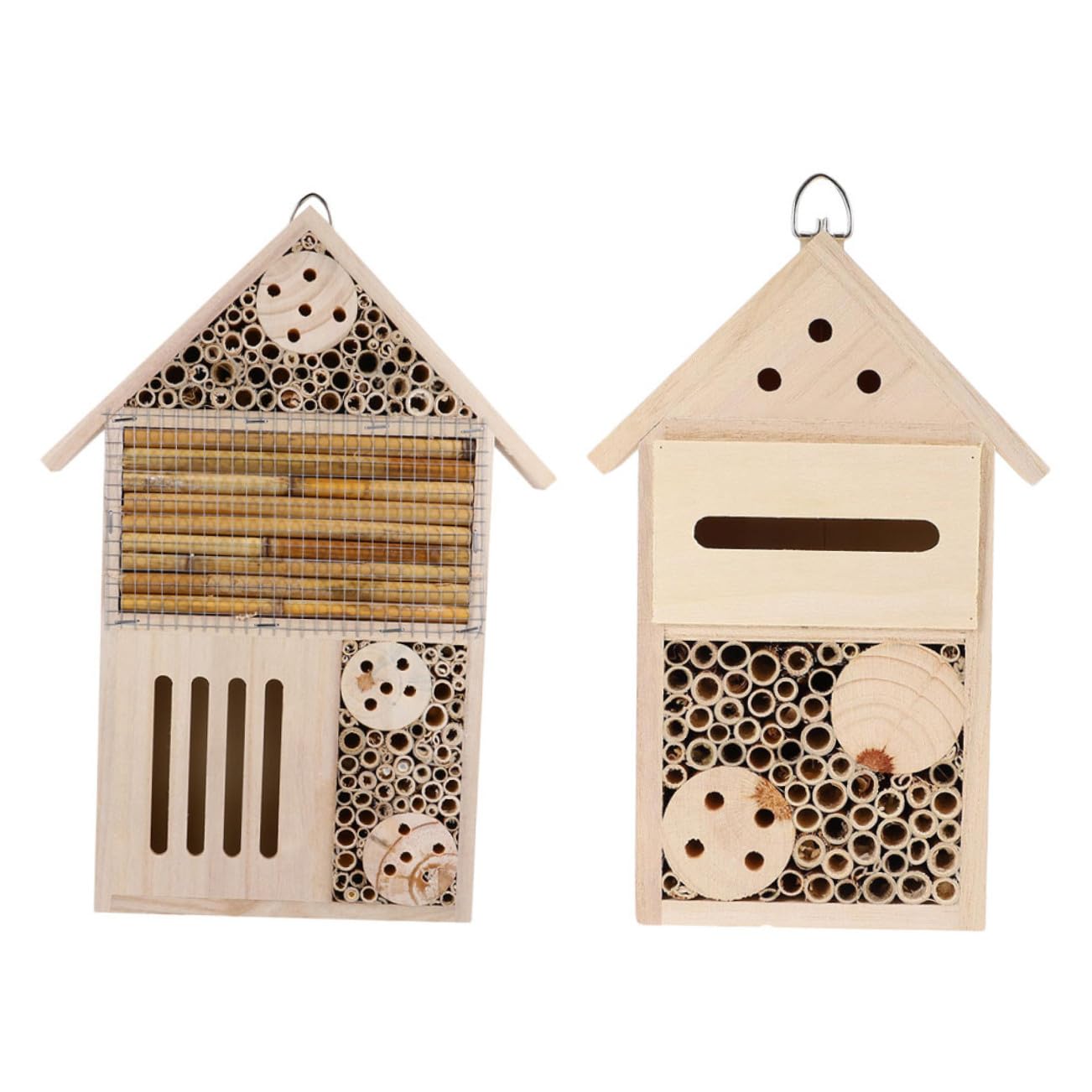 ibasenice 2pezzi Casetta Per Insetti in Legno Da Casa Di Osservazione Per Api e Cabina Per Scarabei Forniture Per Giardino