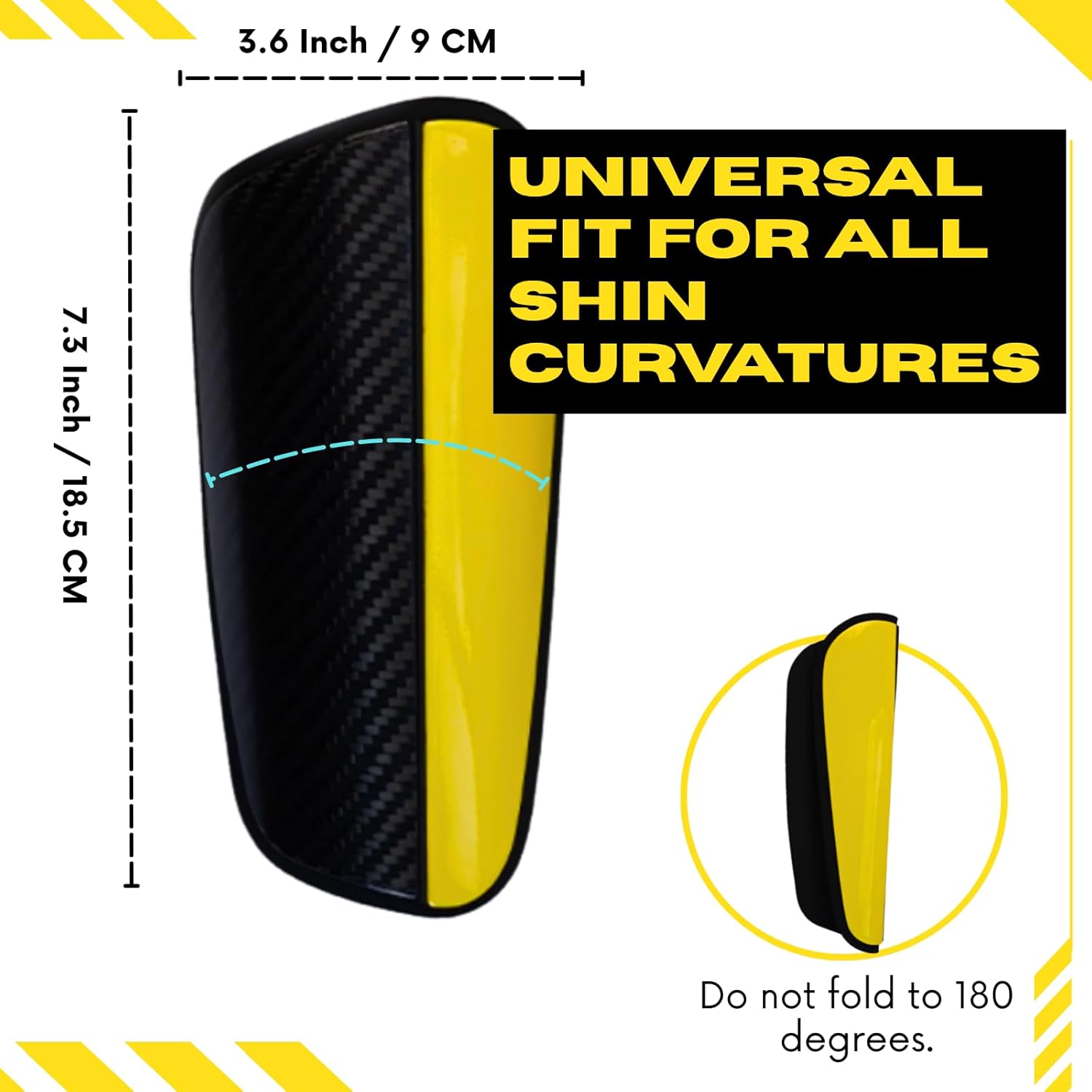 Pro Carbon Fiber Soccer Shin Guards, One Size Fits All, Dual Shell Design with 24000MPa Tensile Strength, Portable Carrying Case