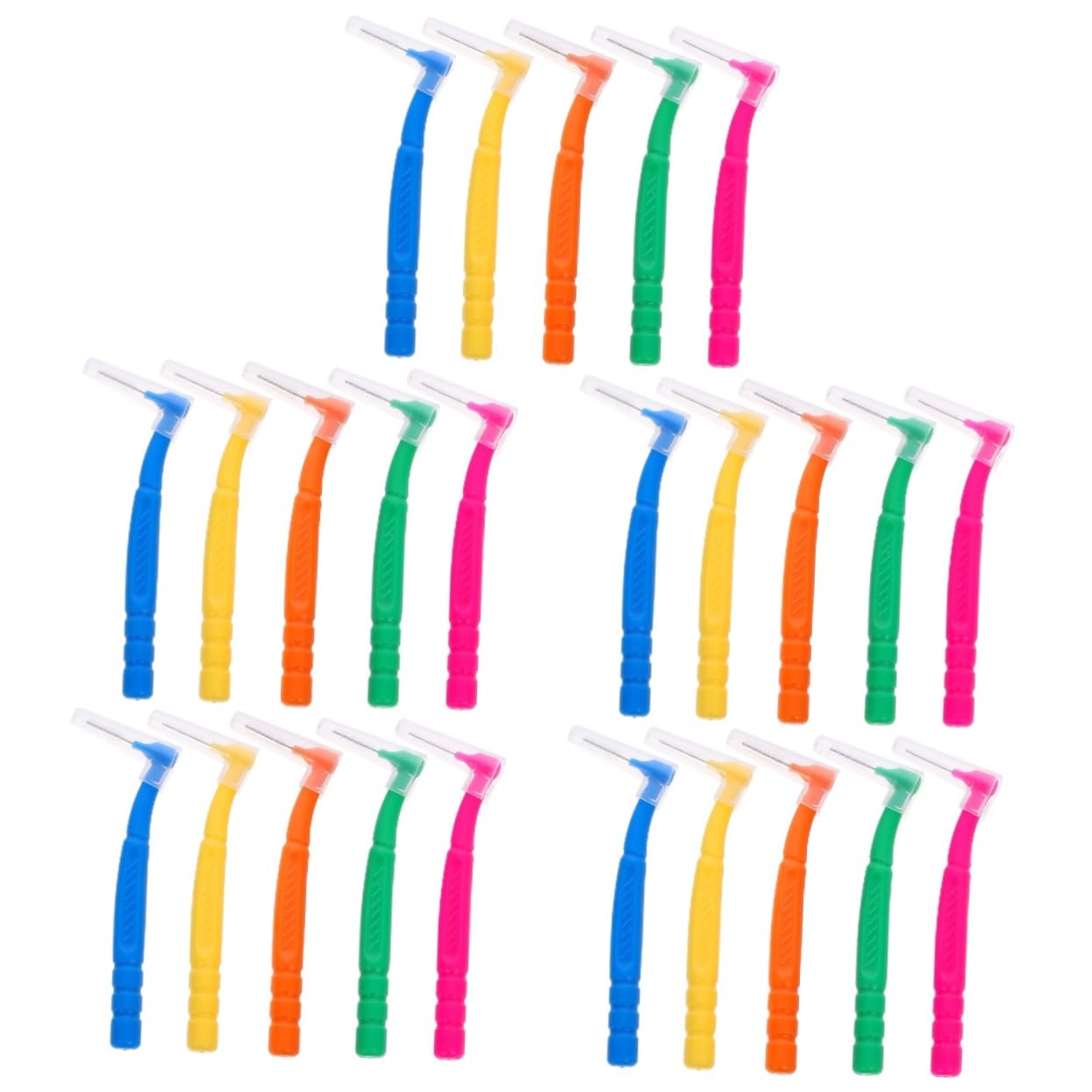 Healvian 250pezzi Spazzolini Interdentali Shape Per Pulizia Denti Di Colori Accessorio Multi-funzione Per Igiene Orale e Pulizia Di Piccole Fessure