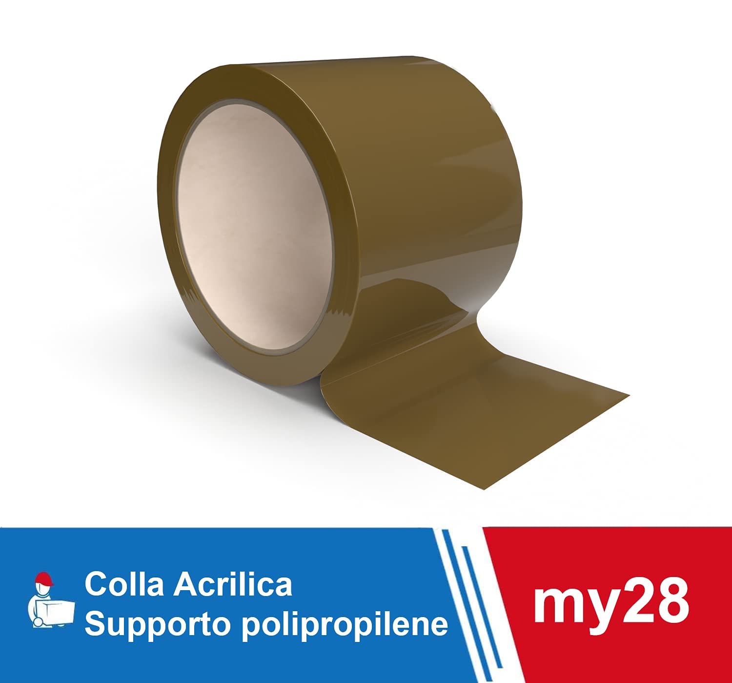 3 Rotoli Nastro Adesivo Imballaggio 48mm X 60m | Marrone | A Basso Rumore | Per Traslochi - Foto 9