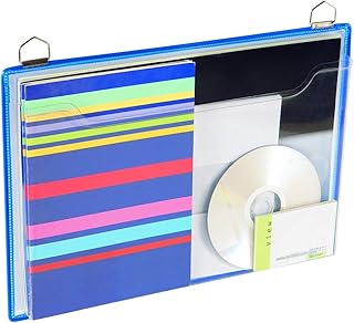 Funda para colgar tarifold din a4 anilla metalica formato horizontal pack de 5 unidades color azul