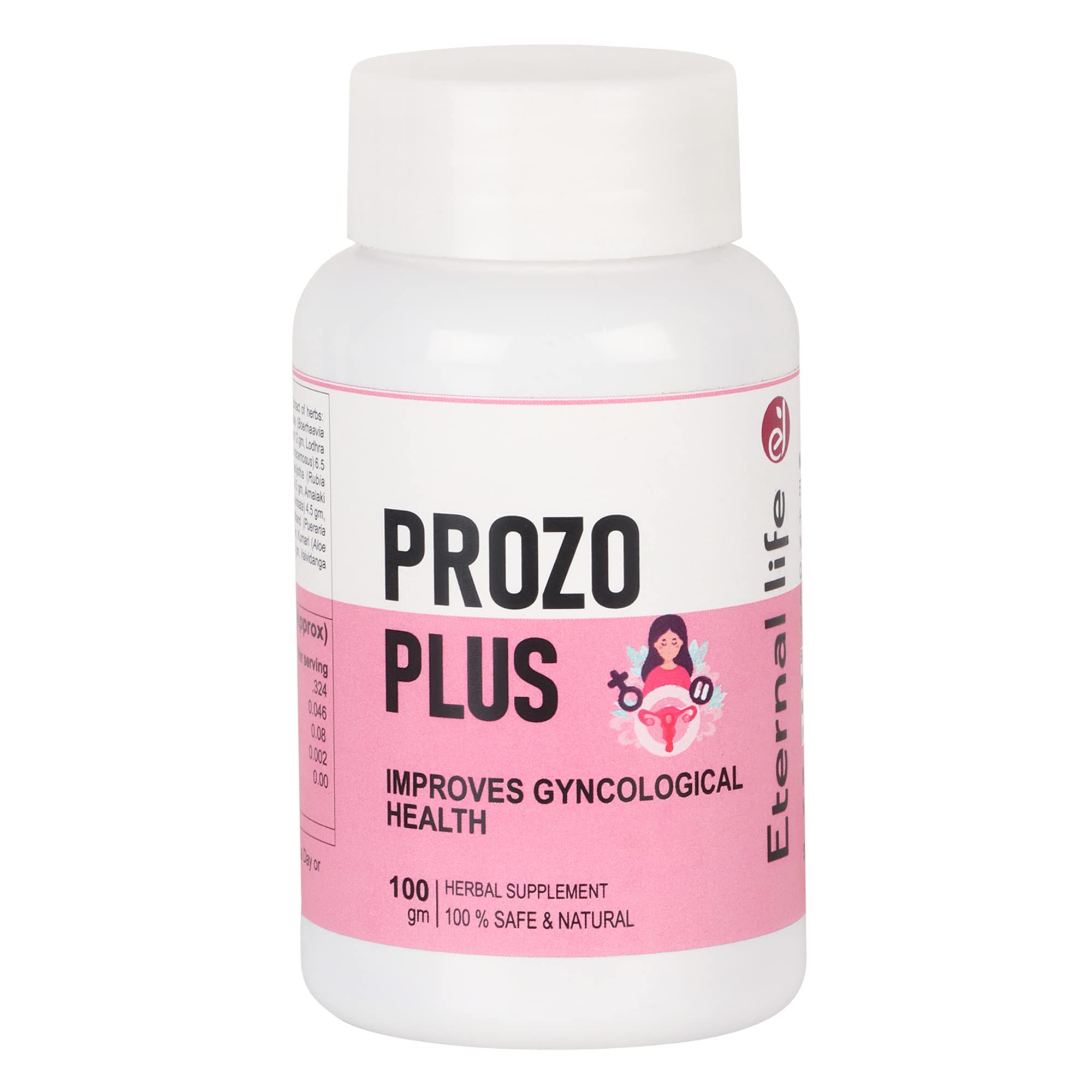 Eternal Prozo Plus 100 gm | Women's Wellness | Hormonal Balance Supplement - 100 gm