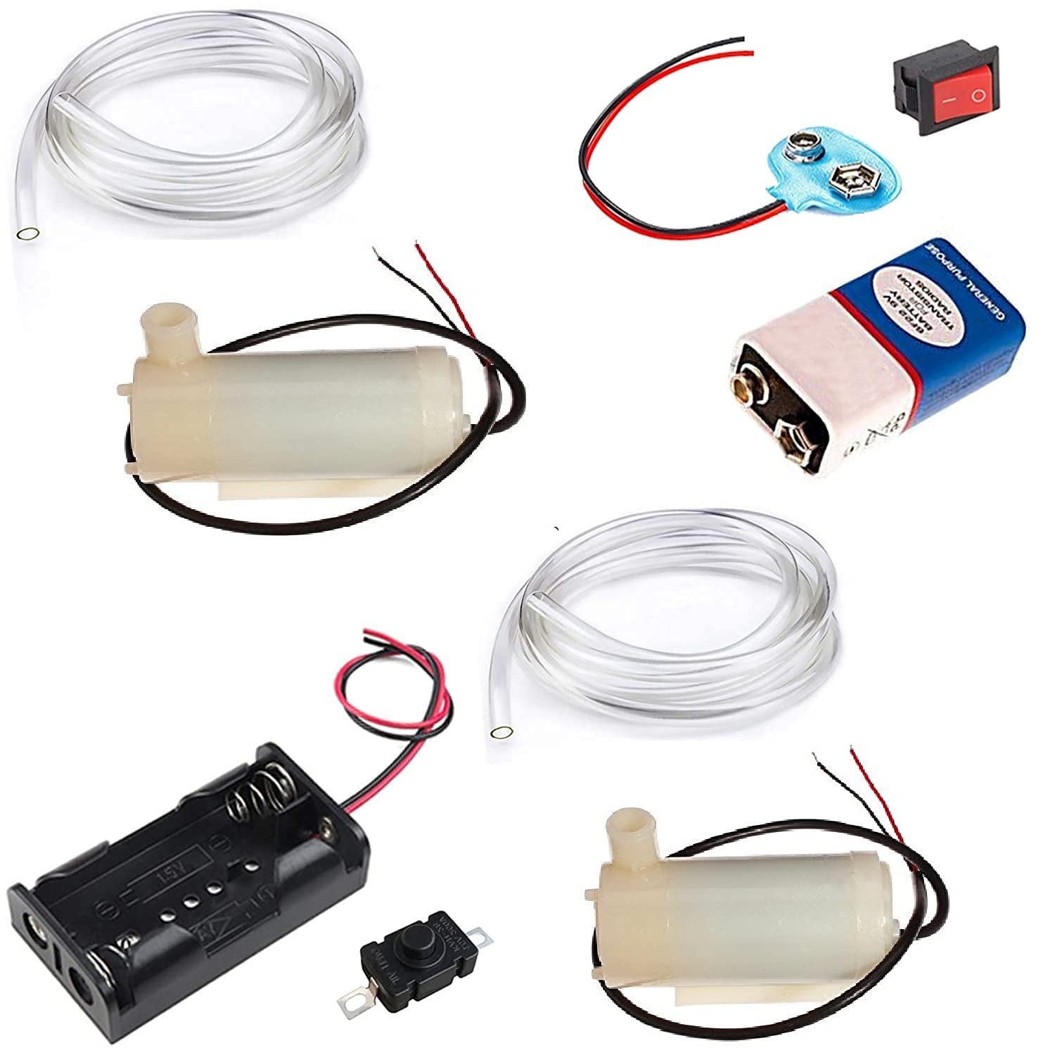SP Submersible Mini water pump DC 3-9v for DIY Science Projects with 9v, AA Holder, Switch and pipe complete set (B0BW4Q9841) Amazon Price History, Amazon Price Tracker