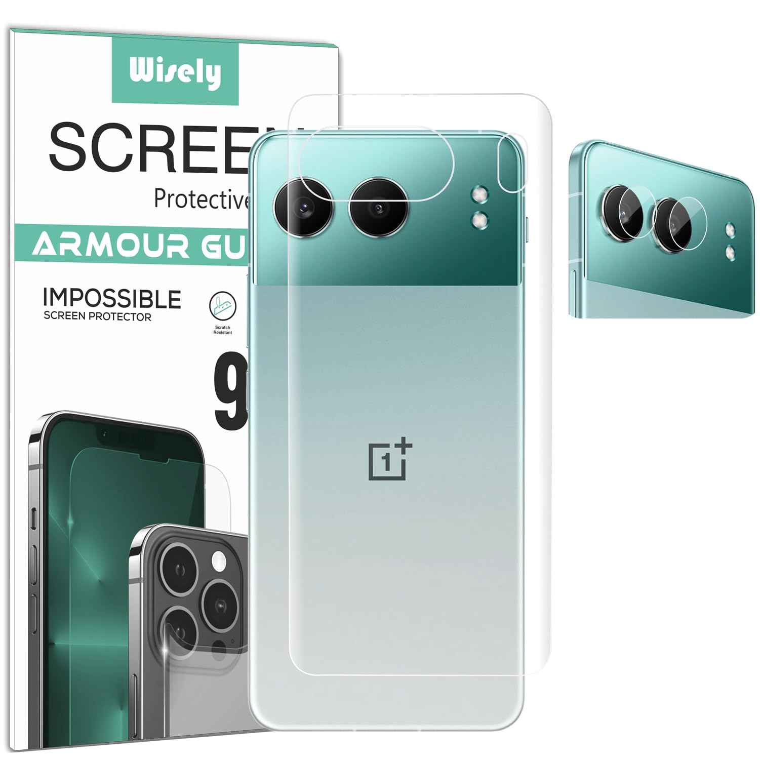 Wisely 2in1 Camera Lens Nano Glass + Anti Scratch TPU Back Guard Screen Protector for OnePlus Nord 4 5G - |Back + Camera Guard| (B0DCGQRY4N) Amazon Price History, Amazon Price Tracker