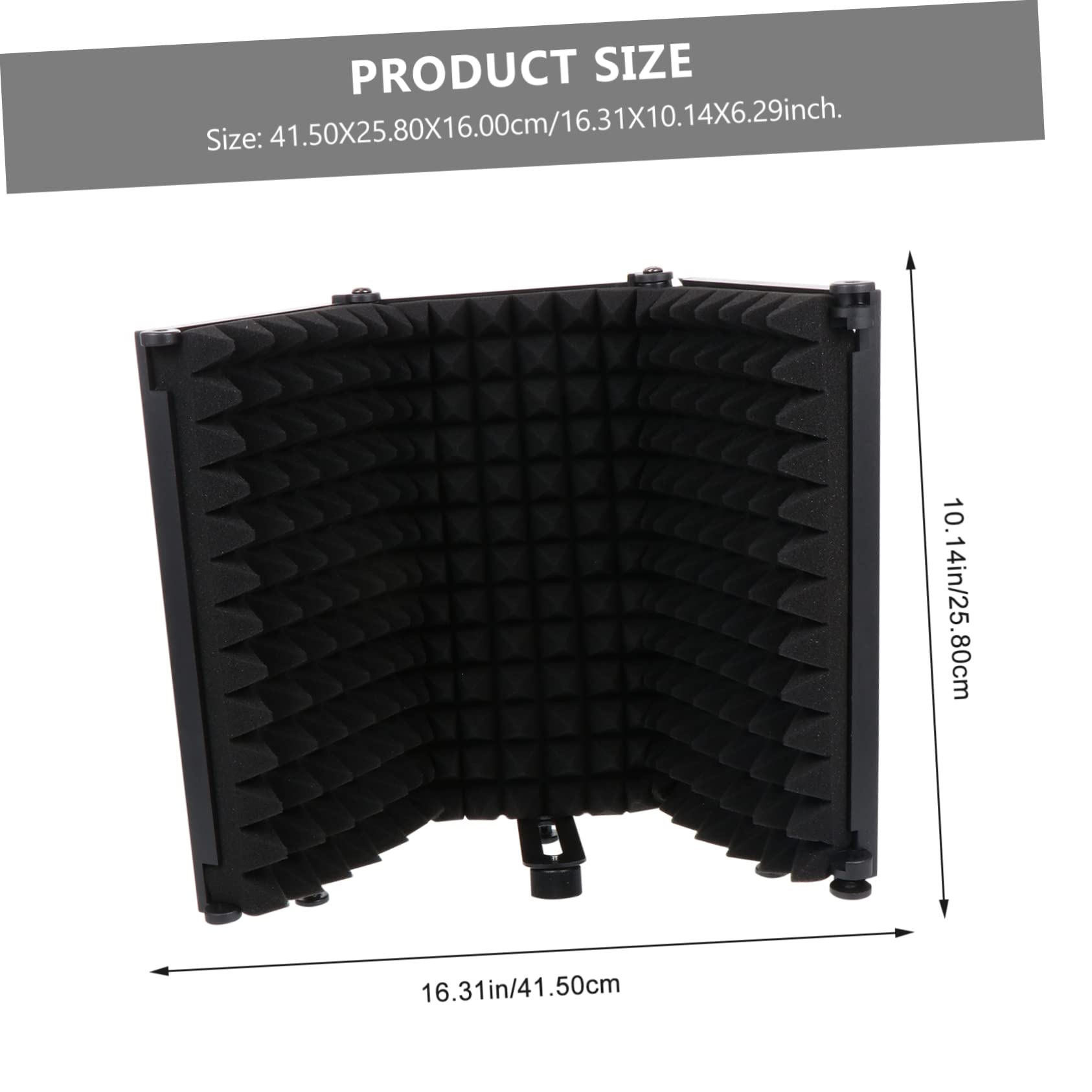 VICASKY Cubierta Insonorizada para Parabrisas Negro Filtro Antipop para Micrófono Protector de Filtro para Micrófono Aislamiento para Equipo de Grabación para Estudios