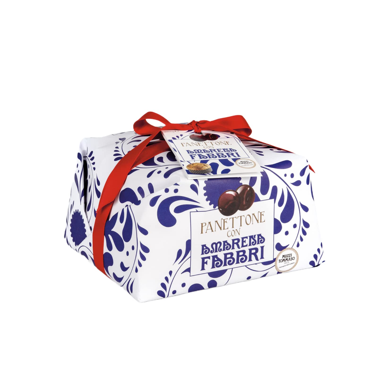 Cova Panettone Amarena Fabbri / Hefekuchen mit Amarena-Kirschen 1 Kg.