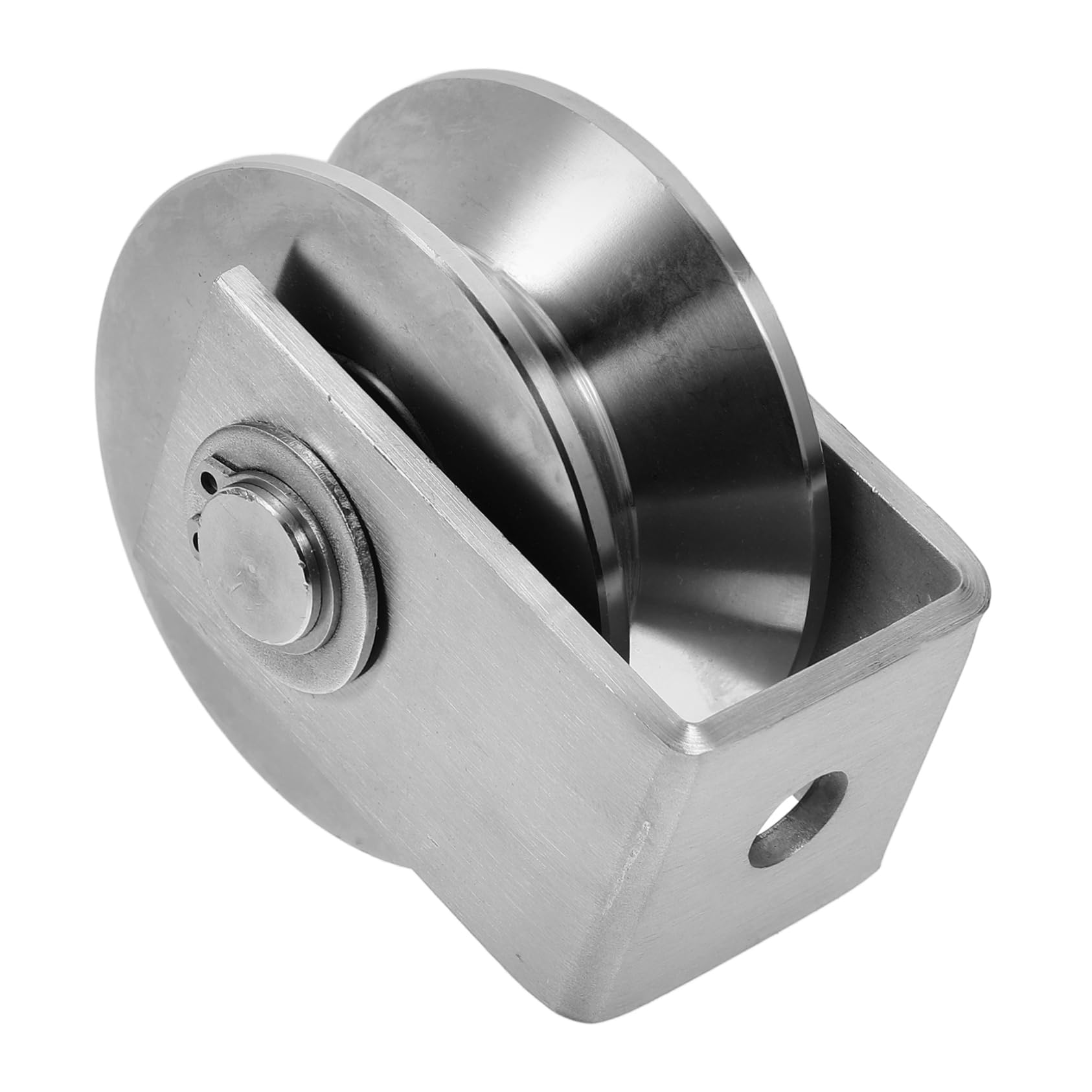 NAMOARLY Sturdy Stainless Steel Sliding Gate Wheel Cable Pulley Block for Garage Door Lift Pulley 22mm Groove