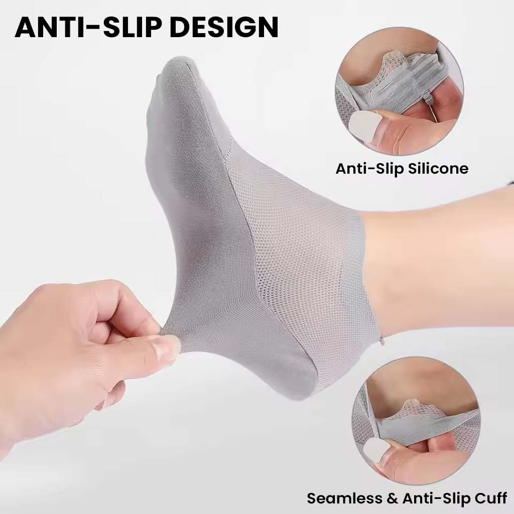 TECPHILE Anti Slip Low Cut No Show Loafer Socks for Men Made with Durable, Breathable, Odorless, Sweatproof invisible Sock Anti-Bacterial Seamless Super Soft ideal for Summers - Image 6 thumbnail