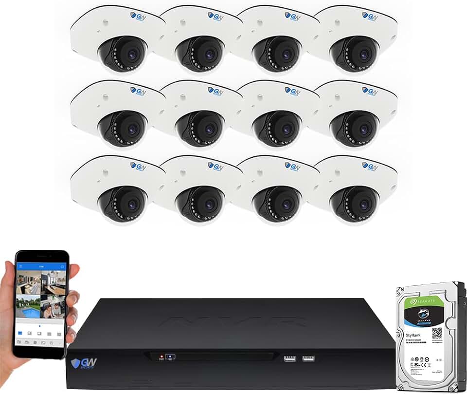GW 16 Channel LPR & Face Recognition 4K Real-Time AI Security Camera System