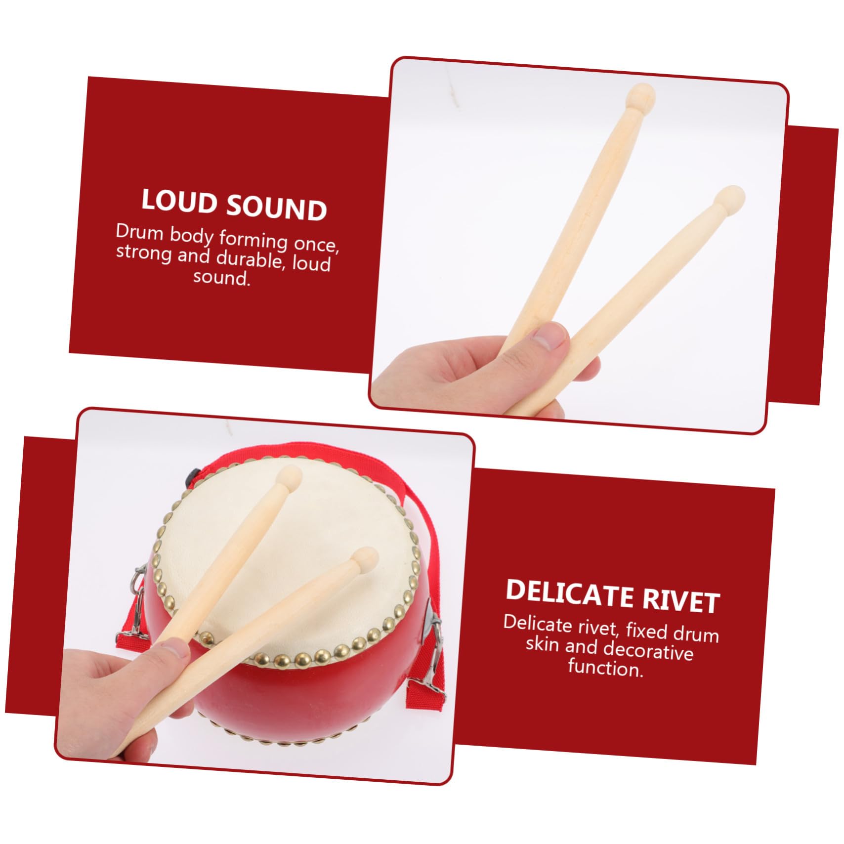 Infantil de Vaca Instrumento Musical Percusión para Juguete Educativo para Desarrollo Ritmo y Coordinación