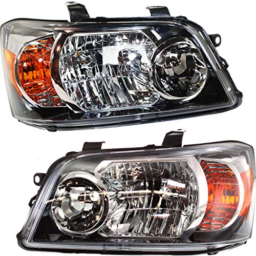 Evan Fischer Driver and Passenger Side Headlight for Toyota Highlander 2004-2006 Halogen Without bulb(s) Replaces# 8117048280 8113048280
